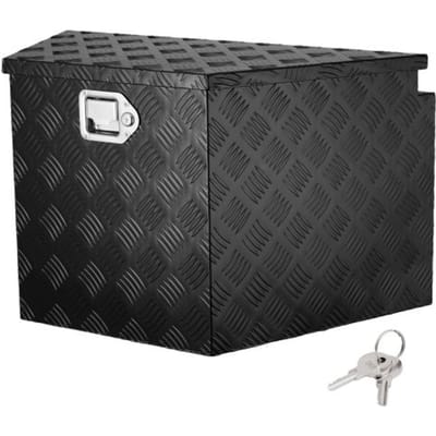 VEVOR Trailer Disselbak Trailer Box Gereedschapskist 990 x 419 x 305 mm, Aluminiumlegering Trailer Box Opbergruimte met Slot & Sleutels, Trailer Disselbak Gereedschapskist voor RV etc.