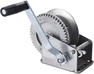 Handmatige Lier - Zwengel Lier - Zware Lasten Verplaatsen - Hoge Temperatuur Koeling - 725 kg Capaciteit - Zwart