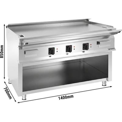 GGM Gastro Elektro Teppanyaki Bratplatte - 13,5 kW - inkl. Unterbau