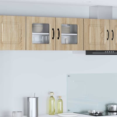 vidaXL - Vaatwasserpaneel - Kalmar - Sonoma - Eik - 80 - x - 31 - x - 40 - cm - Bewerkt - hout