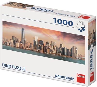 Dino Legpuzzel van Manhattan in zonsondergang - 1000 stukjes - volwassenen en kinderen