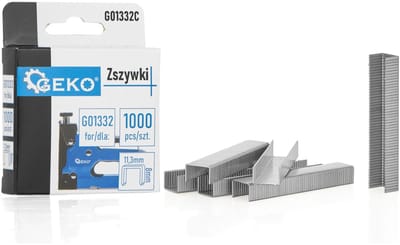 GEKO Nietjes - 1.2 x 11.3 mm - 8 mm lengte - 1000 stuks - Voor diverse papierdiktes