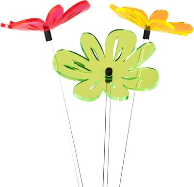 Cazador Del Sol Zonnevangers - tuin decoratie voor buiten - Nea Wavy Ø80mm x 25 cm Combi Set1