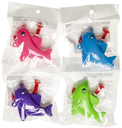 Duckiez Waterpistoolje Mini Dolfijn - 48 stuks