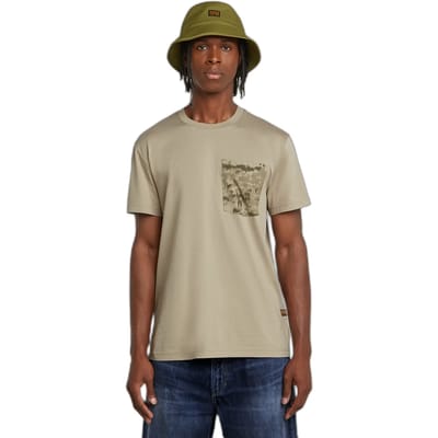 G-Star - Shadow woven camo pocket r t - Heren - T-shirts