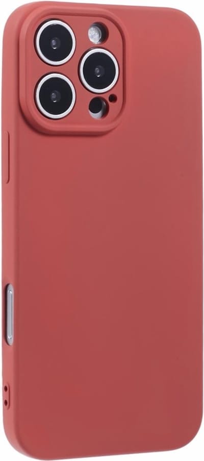 Coverup Hoesje - Geschikt voor iPhone 16 Pro Hoesje - Coverup Colour TPU Back Cover - Indian Red