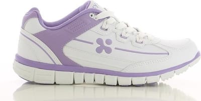 OXYPAS SUNNY : Sportschoen in leder met antislipzool voor dames - Maat 37 - Paars