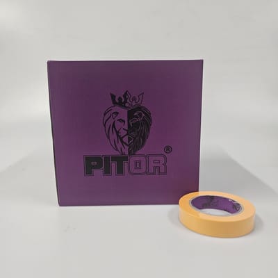 Fine line tape geel smal 24mm x 50m x 1 stuks (PITOR®)