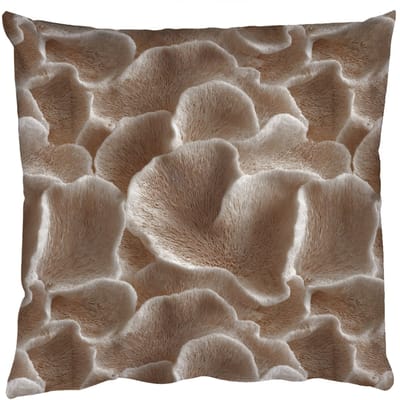 Sierkussens - Kussentjes Woonkamer - 50x50 cm - Waaiervorm - Beige - Vezel textuur