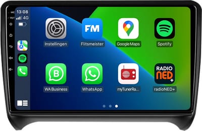 Android Auto voor Audi TT | 2007 t/m 2014 | Android 13 | Draadloos Apple Carplay & Android auto | 2GB + 32GB | 8-Core processor | Davilon | 2025 model | 2007 2008 2009 2010 2011 2012 2013 2014 | Bluetooth & Wifi