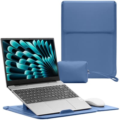 Dailygoods- Laptophoes 15-16 inch - Tas met standaard - Verstelbaar - Antislip - Lichtgewicht - Duurzaam - Laptoptas