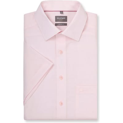 OLYMP Luxor Overhemd, Comfort Fit, New Kent, Lichtroze