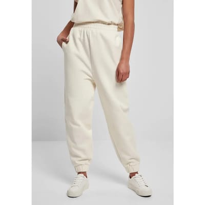 Urban Classics - Organic High Waist Ballon Dames joggingbroek - 5XL - Creme
