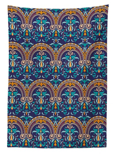 ABAKUHAUS Herfst-damast Tafelkleed – Barok – 140x200 cm – Donker Lavendel