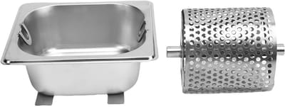 Boterwiel Roller - Keukengereedschap - Gelijkmatig Smeren - Industrieklasse RVS - 17.5 cm - Zilver