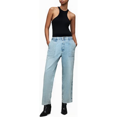 AllSaints Freya Straight Jean Vintage Indigo Size: W30 | Straight Outlet | Dames | Blauw