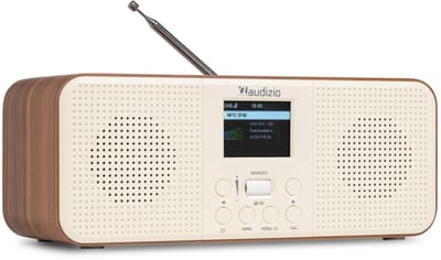 Internet radio - Audizio Bucine - FM en DAB radio - Radio met Bluetooth - Wekkerfunctie - Crème