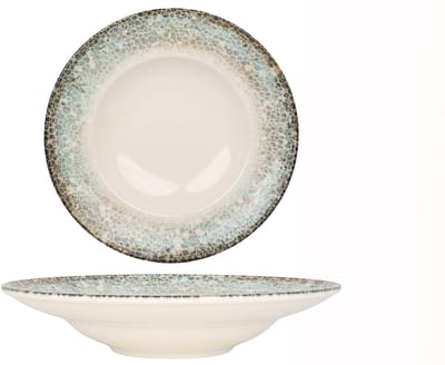 Kütahya Porselen Pastabord - Rust Green - Porselein - 27 cm (450cc) - set van 2
