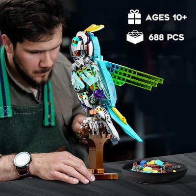 Hoge Kwaliteit 688 Stukken Hoge Kwaliteit Papegaai Hoge Kwaliteit Bouw Collectie kit Hoge Kwaliteit Mechanisch Hoge Kwaliteit Vogels Hoge Kwaliteit Bouw
