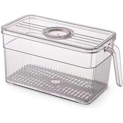 Voedselkwaliteit Koelkast Opbergbox Deurvak Sorterings Artefacten Keuken Groenten en Fruit Speciale Vershouding S white