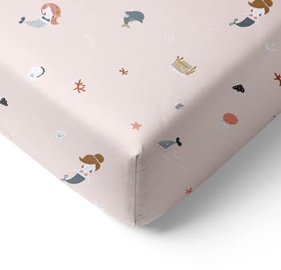 Petite Amélie Hoeslaken 70x140 cm - 100% biologisch katoenen - Mermaid