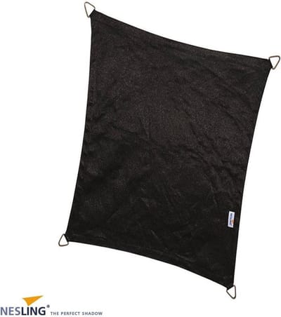 Nesling schaduwdoek rechthoek 300x400 cm - zwart