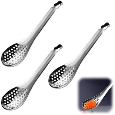 Dailygoods- Lepelset Roestvrij Staal - Keukenlepels - Lepelsteun - Spatelset - Zeef - Ergonomisch Ontwerp