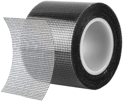 Hor Reparatie Tape - 2M - Hor Reparatietape - Muggengaas Plakband - Raamhor Tape - Muggennet Reparatie Tape - Raamhor Tape - Deurhor / Raamhor Repareren - Horrengaas Tools - Voor Het Repareren Van Ramen En Deuren - Zwart - 1 Stuk