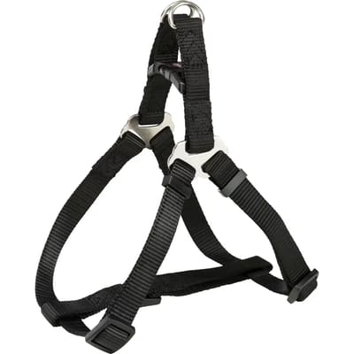 Trixie Premium One Touch harness L: 65-80 cm/25 mm Zwart