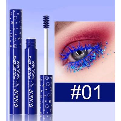 Kleurrijke Krulmascara Podium Make-up Waterdicht Groene Mascara Crème Blauw Paars Krullend Verlengend Sneldrogend Wimper Make-up