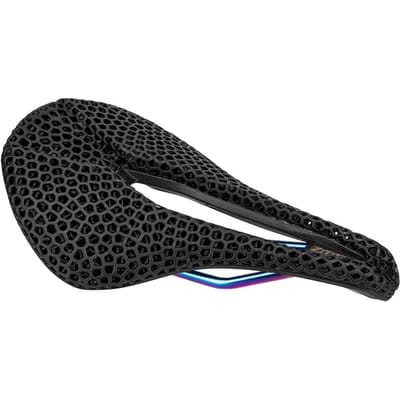 Fiets 3D-geprint zadel Comfortabel honingraat Fietsen Racefiets MTB-fiets zitkussen Type C black