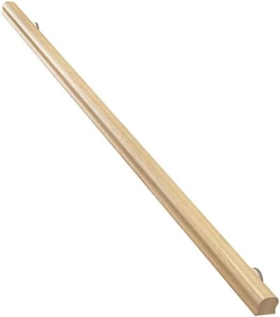 Houten trapleuning - Wandsteun Reling - Veilig Traplopen - Massief Hout Textuur - 30 cm - Natuurlijk Hout