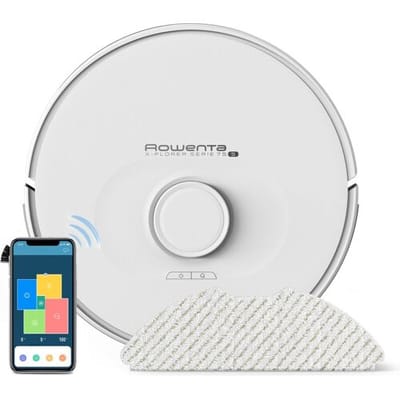 Rowenta RR8567 X-Plorer 4-in-1 robotstofzuiger met dweilfunctie, lasernavigatie, 120 min, tapijtherkenning