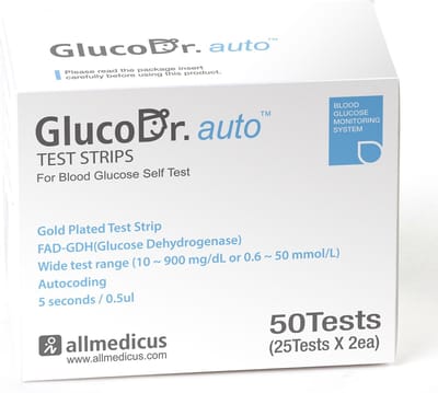 GlucoSafe/GlucoDr - Bloedglucose teststrips (2x25 stuks)