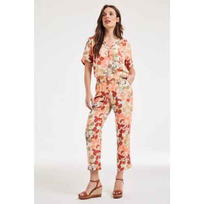 Pants Sol Sand Bright leaves print