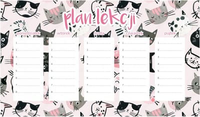 Wallvy Radosne Kotki - Magnetische Lesrooster - 30x17,5 cm - Personaliseerbaar - Meertalige Opties