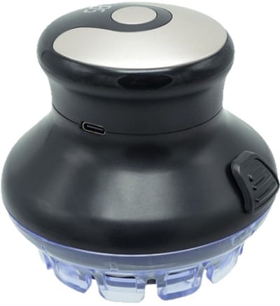 longziming -Draadloze ronde tondeuse – Ronde Draadloze Haartrimmer – Elektrische Hoofdtrimmer met USB-C Opladen – Digitaal Display – Veilig en Pijnloos Trimmen – elektrische tondeuse