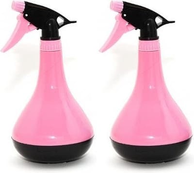 2x Roze plantenspuit 730 ml - Tuinbenodigdheden - Waterverstuiver - Plantensproeiers/plantenspuiten