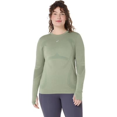 Asics road seamless ls top hardloop t-shirt lange mouw zomer dames -