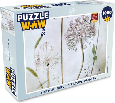 Puzzel Bloemen - Sierui - Stilleven - Planten - Legpuzzel - Puzzel 1000 stukjes volwassenen