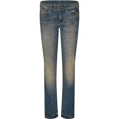 Puma Skinny jeans voor dames met vervaagde look (Grijs)