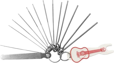 Gitaar Moer Bestanden - Reparatie Tool - Gitaar Onderhoud - 13 Maten Set - 0.4-1.6 mm - Zilver