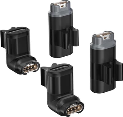 USB-C Hoek Adapter - Type-C Verloopstuk - Apparaten Laden - 90 Graden Hoek - 4 Stuks - Zwart