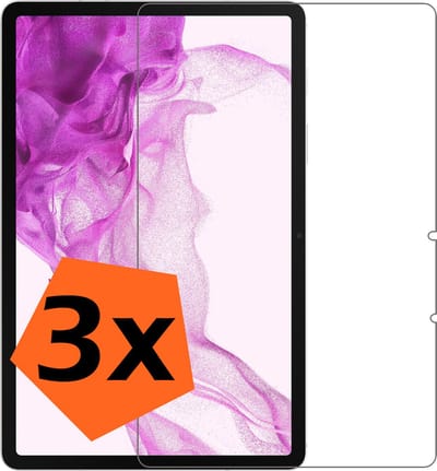 Screenprotector - 3 Stuks - Geschikt voor Samsung Galaxy Tab S8 - Extra Sterk - Gehard Glas - Beschermglas - Tempered Glass - Screen Protector