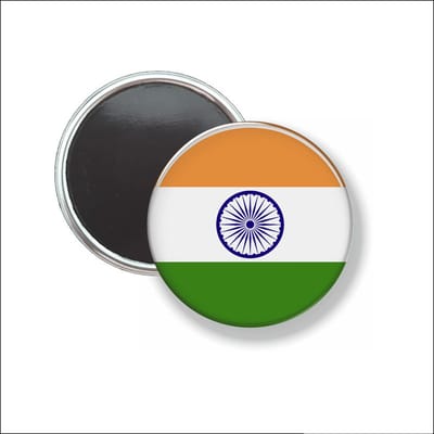 Button Met Magneet 58 MM - Vlag India - NIET VOOR KLEDING
