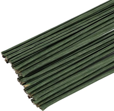 60 Stuks Bloemstelen Draad Groen voor Bloemschikken en Knutselen 40 cm