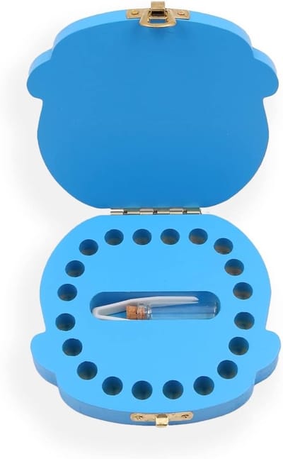 Houten Tanden Doosje voor Baby: Persoonlijke Bewaardoos voor Melktanden en Navelstreng