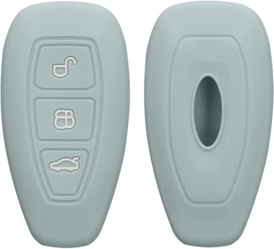 kwmobile autosleutel hoesje geschikt voor Ford 3-knops autosleutel Keyless Go hoes - TPU autosleutel behuizing - Beschermende auto sleutel case - Sleuteletui in cool mint
