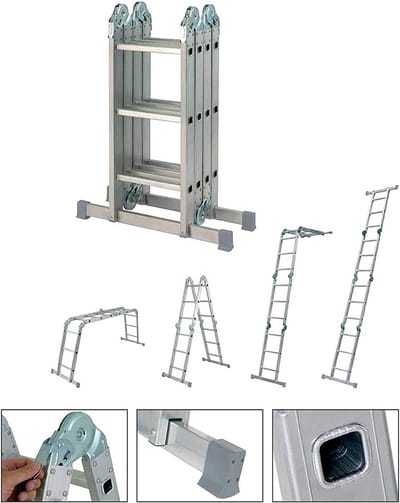 Multifunctionele Aluminium Ladder 12-Traps