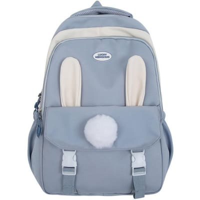 Sac à dos de voyage rose Kawaii pour enfant, sac d'école mignon pour fille 23*12*29cm bleu